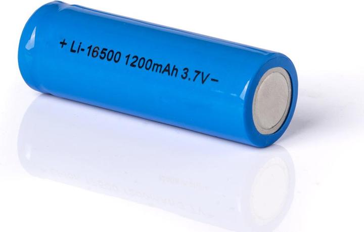Actual product image Keeppower Li-ion battery 16500 with 1200mAh 3.7V, 49.6x16.3mm (1 pcs., 16500, 1200 mAh)
