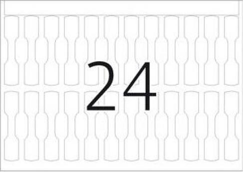 Actual product image HERMA Adhesive labels 10x49mm half cardboard white