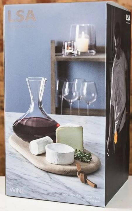 Image du produit LSA Wine Plateau à fromage en chêne Carafe à vin - 1.4L clair (1.40 l)