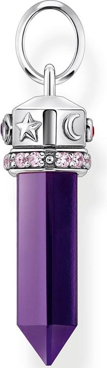 Produktbild Thomas Sabo Kettenanhänger mit facettierten imitierten Amethyst Silber geschwärzt (925er Silber)