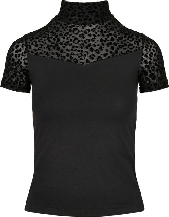 Produktbild Urban Classics Ladies Flock Lace Turtleneck Tee (5XL)
