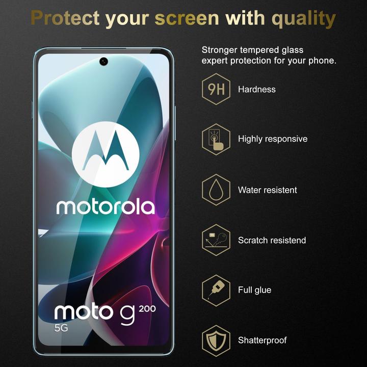 Produktbild Cadorabo Tempered Schutzglas (1 Stück, Motorola Moto G200 5G)