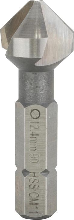 Bosch Professional Zubehör Countersink with hexagonal shank, 12.4 mm, M 6, 35 mm, 1/4-inch (12.4 mm)