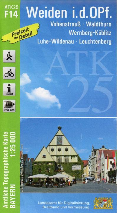 Actual product image Amtl.Topogr.Kart.Bayern.F14 Weiden/OPf.