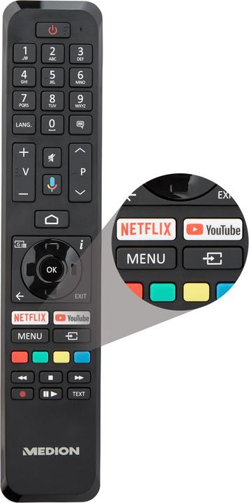 Actual product image Medion LIFE® X14373 (MD 31256) QLED Android TV (43", QLED, 4K)