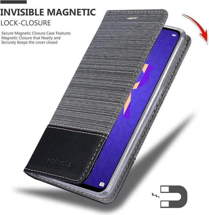Produktbild Cadorabo Book Jeans Optik Cover (Huawei Nova 5, Huawei Nova 5 Pro)