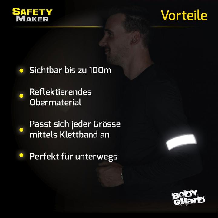 Immagine prodotto SafetyMaker Nastro riflettente 1 paio argento/arancio
