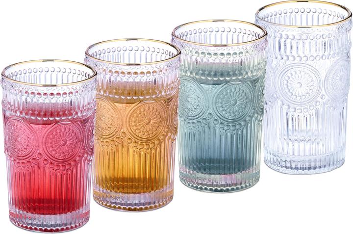 Produktbild Relaxdays 4x Trinkglas (0.40 l, 1 x)