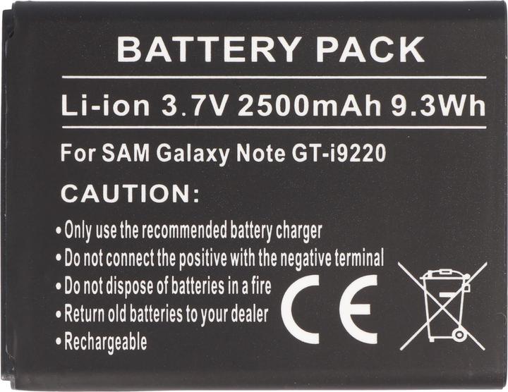 Actual product image Samsung Akku Galaxy Note, GT-i9220, GT-N7000, EB6152
