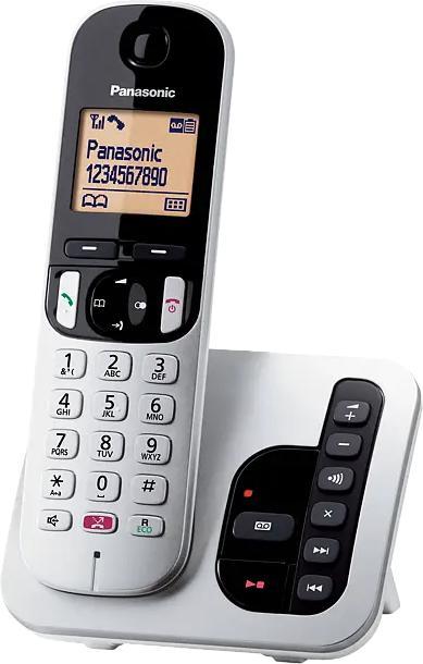 Actual product image Panasonic KX-TGC260JTS Telefono Cordless Digitale con Segreteria Telefonica, Vivavoce, Display Lumin