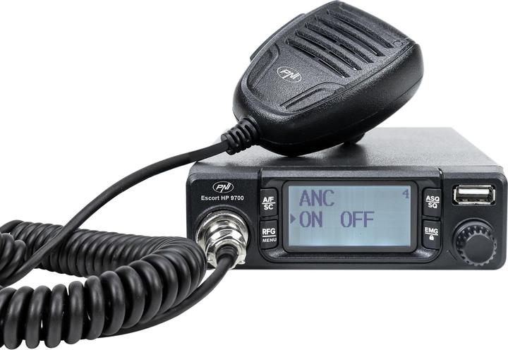 Produktbild PNI CB-Funkgerät Escort HP 9700 USB, ANC, ASQ, 12V/24V Netzteil, Zigarettenanzünderstecker inklusive