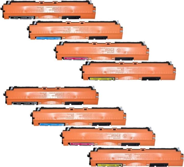 Actual product image Hermex Compatible HP LaserJet CP1025 Color Toner Cartridges (M, FC, Y, C)