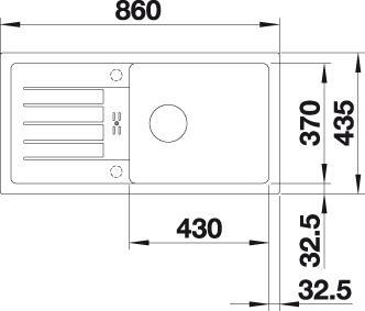 Actual product image Blanco Favum XL 6 S (Top-mounted sink, 86 cm, 43.50 cm)