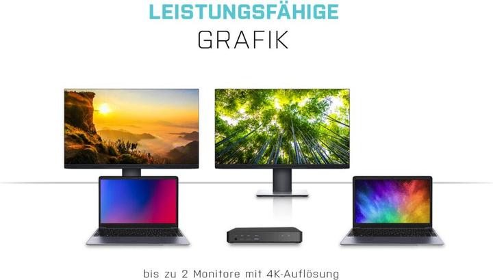 Actual product image i-tec USB-C Dual KVM Display Docking Station 4K (USB-C, 9 Ports)
