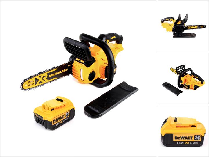 Actual product image DeWalt DCM 565 N Battery Chainsaw 18V + 1x Battery 4.0 Ah (Battery chain saw)