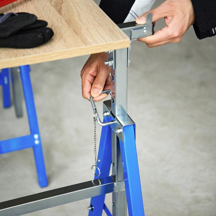 Image du produit Homcom Chevalet d'échafaudage en set de 2 (58 cm, 68 cm)