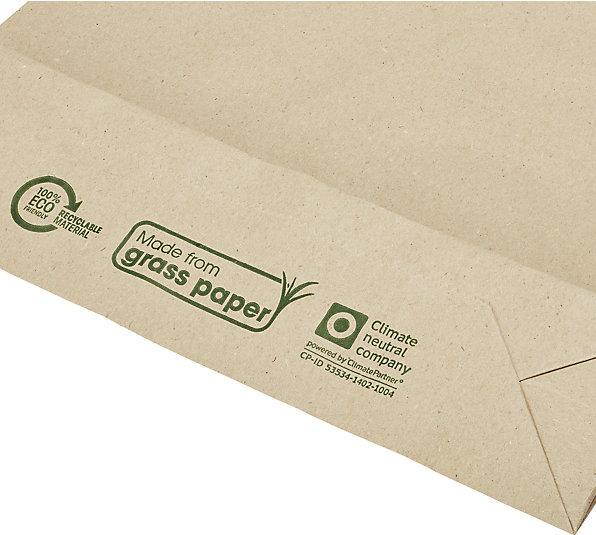 Produktbild kaiserkraft Faltentaschen terra (20 x)