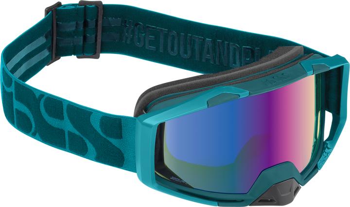 Actual product image iXS Goggle Trigger everglade / mirror cobalt LP (Green Everglade, Mirror cobalt)