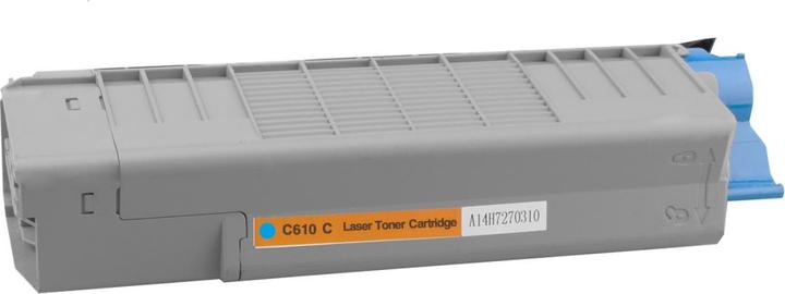 Image du produit Plutoos Oki C610 toner XXL compatible, cyan 44315307