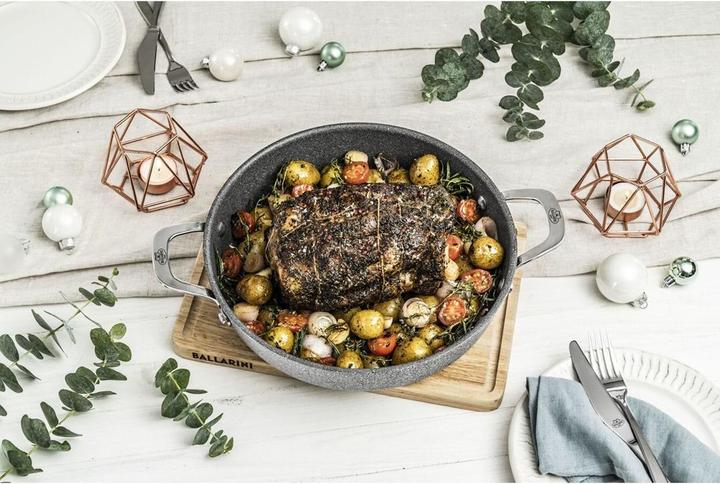 Actual product image Ballarini Salina Granitium serving pan with lid, 28 cm (28 cm, Saucepan, Aluminium, Stainless steel)