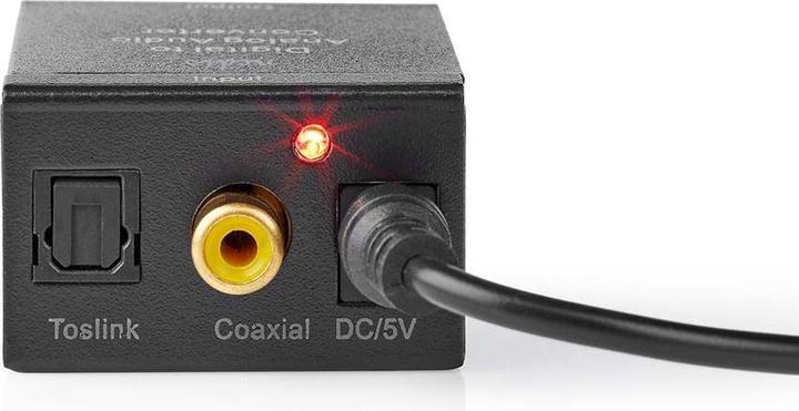 Immagine prodotto Nedis Convertitore audio digitale a 1 via Connessione Ingresso: 1x RCA digitale / 1x TosLink Connessione (0.05 m)