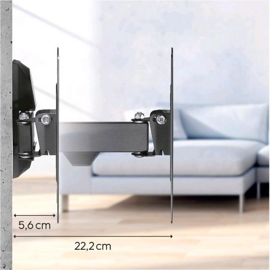 Produktbild Hama TV-Wandhalterung, schwenkbar, neigbar, 122 cm (48") bis 20 kg (Wand, 48", 20 kg)