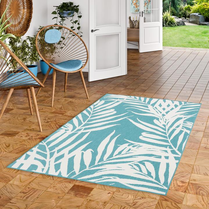 Actual product image Pergamon In- und Outdoor Teppich Beidseitig Cape Cod Blätter (133 x 190 cm)