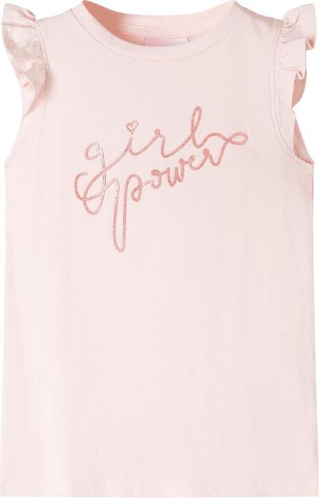 Produktbild VidaXL Kinder-T-Shirt mit Rüschenärmeln Zartrosa 104,Material (104)
