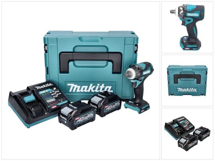 Image du produit Makita TW 004 GM201 Clé à choc sans fil 40 V max. 1/2" 350 Nm XGT Brushless + 2x batterie 4,0 Ah + (Fonctionnement sur batterie)