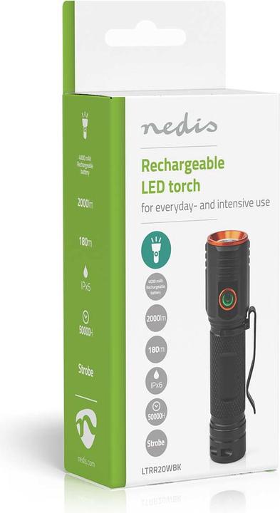 Image du produit Nedis LED-Taschenlampe (2.80 cm, 2000 lm)