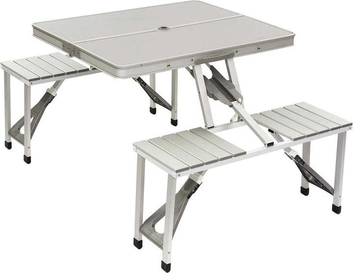 Bo-Camp Tableau de pique-nique- Aluminium - Inklapbaar - Grijs