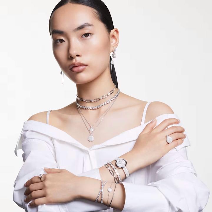 Produktbild Swarovski Meteora Drop Ohrhänger Weiss (Swarovski Metall)