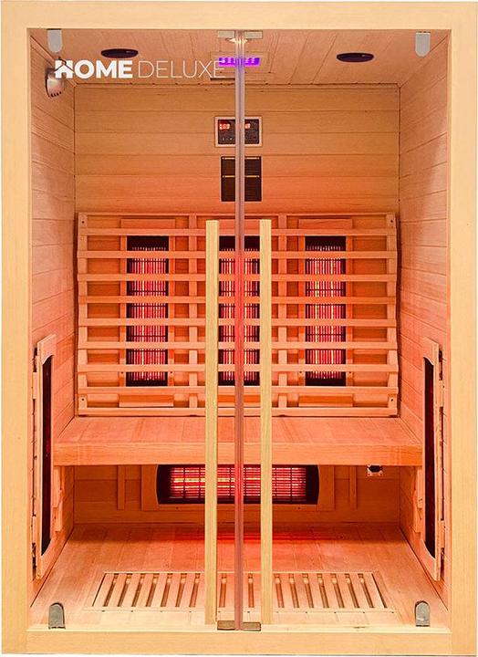 Immagine prodotto Home Deluxe Cabina a raggi infrarossi VERA M - 135x105 cm per 2 persone - Cabina a raggi infrarossi da 2350 watt