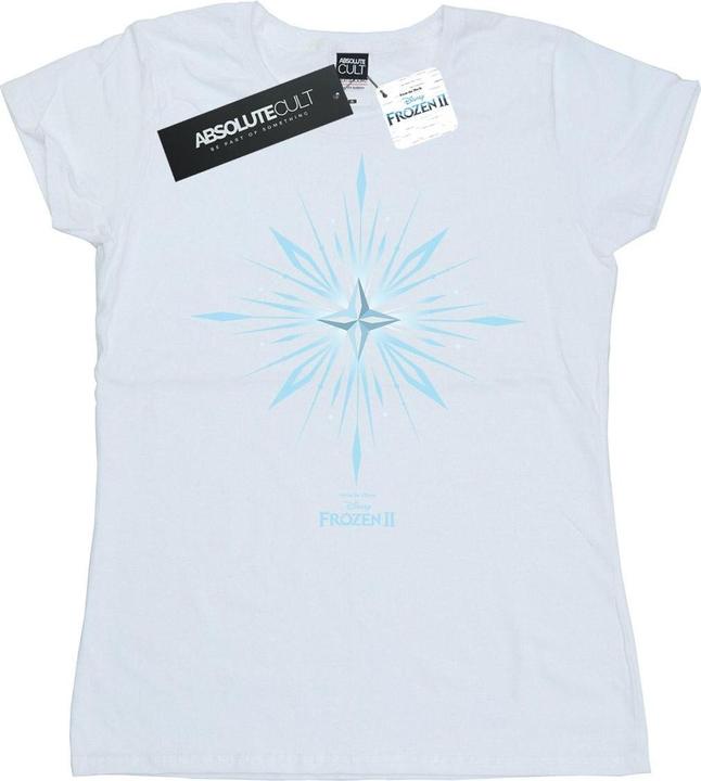 Actual product image Disney Womens/Ladies Frozen 2 Elsa Signature Snowflake Cotton T-Shirt (S)