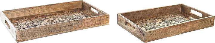 Immagine prodotto DKD Home Decor Tablettset 2 Stück Dunkel Mango- (2 Stück)