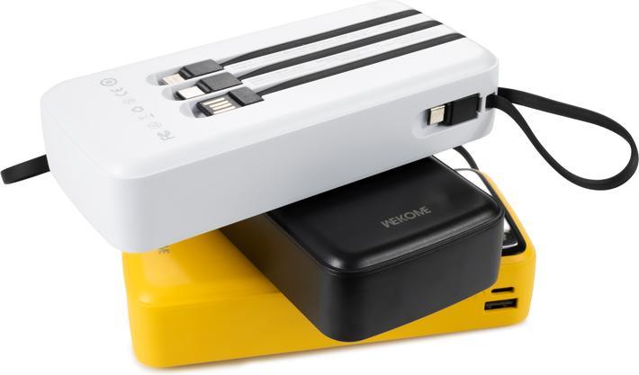 Actual product image Wekome Power bank USB-C/Lightning/MicroUS (20000 mAh, 12 W, 12 Wh)