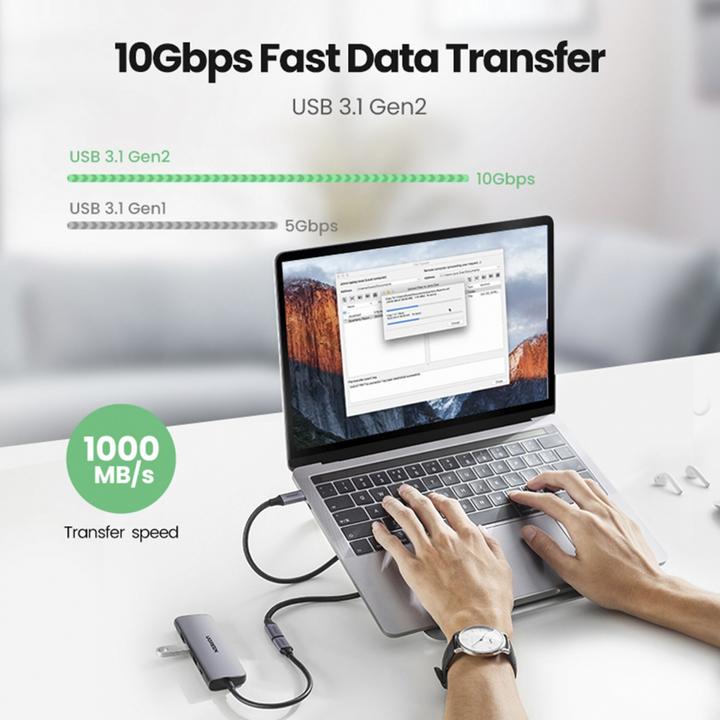 Produktbild Ugreen USB C – USB C (1 m, USB 3.1, 100 W)