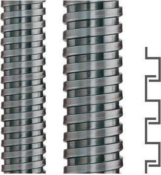 Immagine prodotto Flexa Tubo di protezione metallico SPR-AS AD21 acciaio zincato 10 metri 18,0 x 21,0m (Foro cavo, 28 cm)
