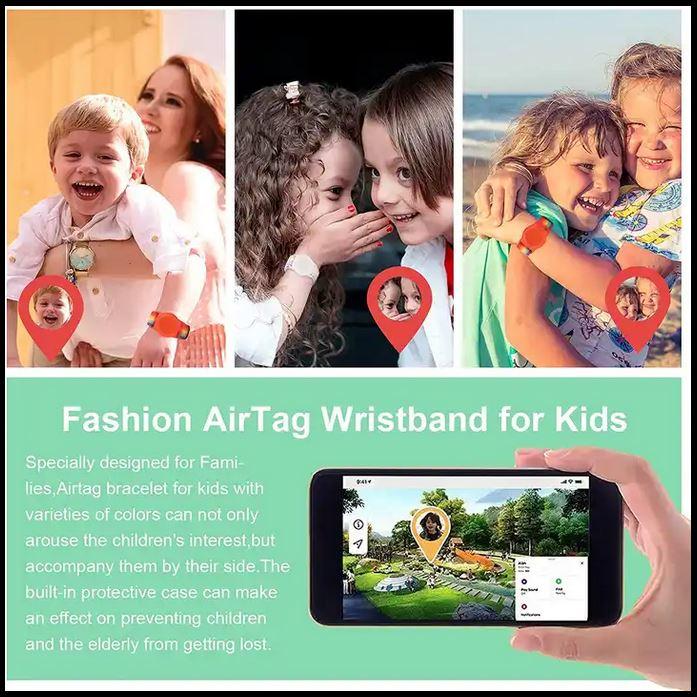 Immagine prodotto PhoneLook Bracciale Velcro regolabile in nylon per bambini e adulti con supporto AirTag
