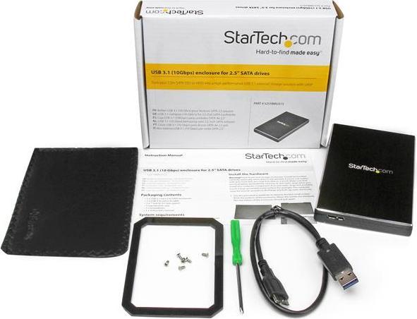 Actual product image StarTech USB 3.1 Singledrive Enclosure (2.5")