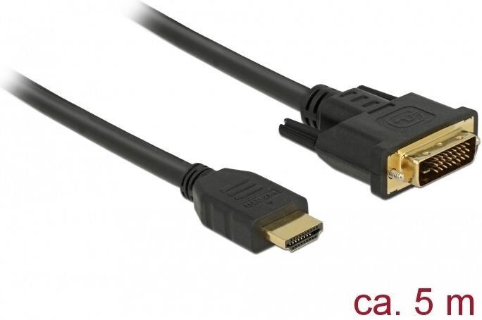 Actual product image Delock DVI| HDMI (Typ A) — DVI| HDMI (Typ A) (5 m, DVI, HDMI)