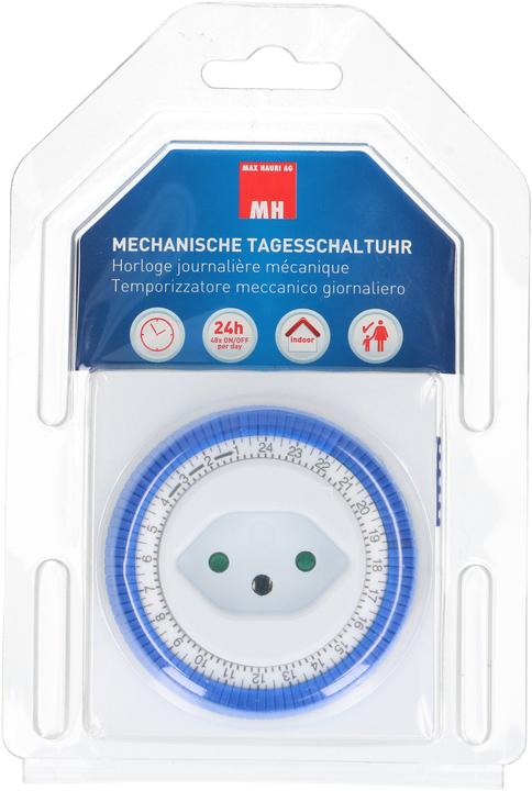Image du produit Max Hauri Horloge programmable 24h analogique, interrupteur, au centre