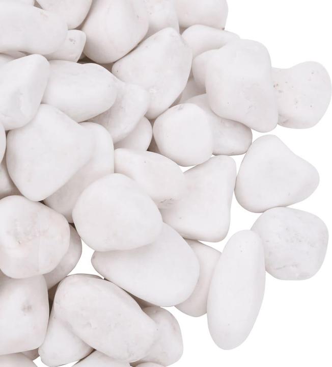 Image du produit VidaXL Galet poli 25 kg Blanc 2-5 cm,Couleur : Blanc,Matériau (Fond, Pierres)