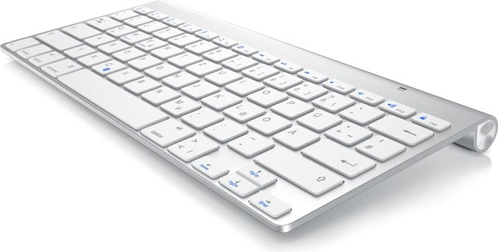 Aplic Wireless Tastatur, Bluetooth Keyboard für iOS, Android, Windows, QWERTZ Layout (DE, Kabellos)