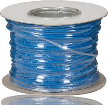 Actual product image Rs Pro Single core cable 0.75 mm², 20 AWG 100m Blue PVC insulated 16/0.2 mm strands (100 m)
