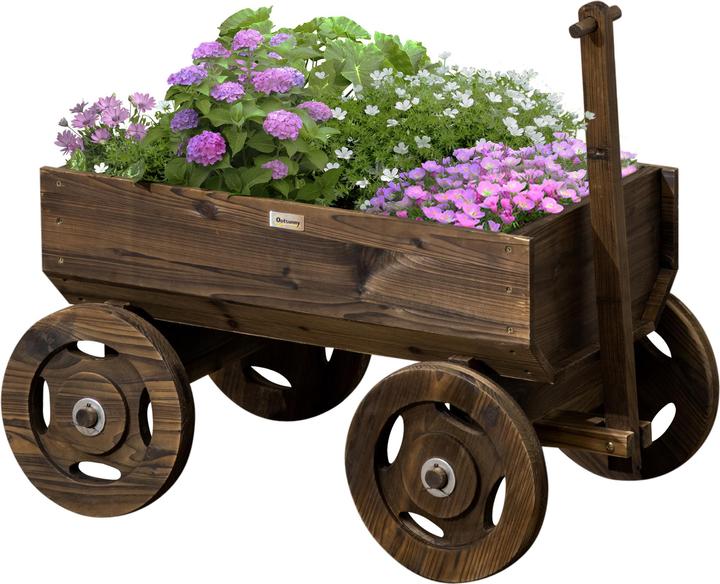 Produktbild Outsunny Blumenwagen mit Rollen
