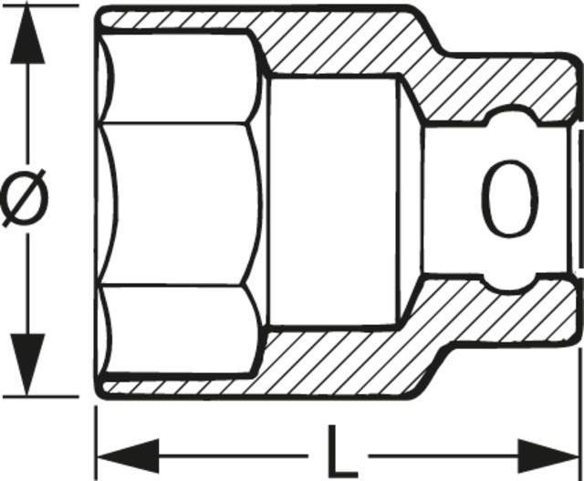 Produktbild Stahlwille Sechskant-Steckschlüsseleinsatz (17 mm)