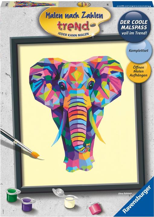 Image du produit Ravensburger Peinture par numéros 28987 - Eléphant multicolore