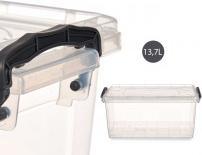 Image du produit Kipit boîte de rangement en plastique transparent 13 (13.70 l)