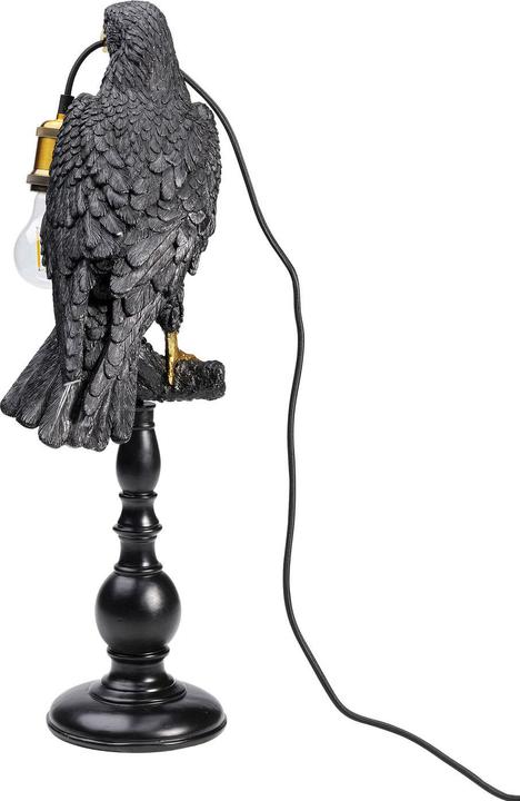 Produktbild Kare Design Tischleuchte Animal Sitting Crow Matt Schwarz (E27)